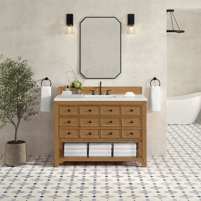 Malibu 48" Single Vanity, Amber Birch