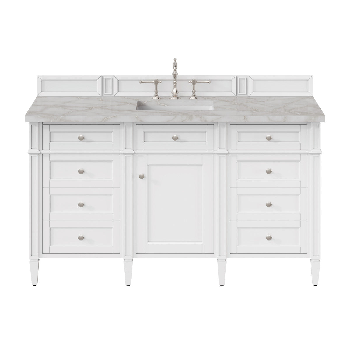 Brittany 60" Single Vanity in Bright White