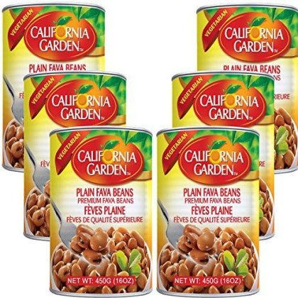 California Garden Premium Fava Beans Bulk 16 Oz, 6-Pack for Healthy Cooking and Snacking