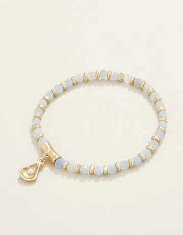 Calm Waters Stretch Bracelet - Aquamarine