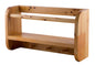 ALFI brand  AB5508 18" Wall Mounted Wooden Shelf & Hooks Bathroom Accessory