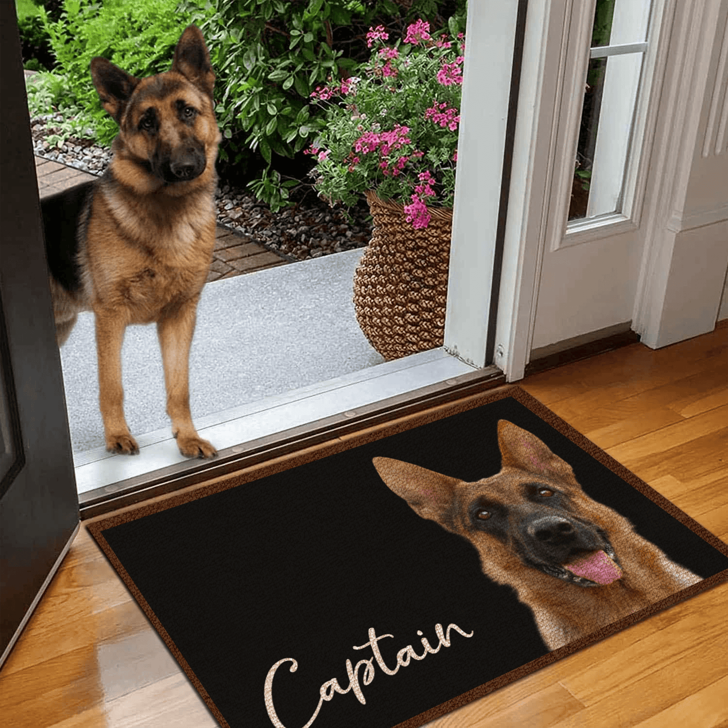 Custom Upload Pet - Food Mat With Photo - Personalized Doormat - Gifts for Birthday, Housewarming, Friend, Dog & Cat Lover, Owner, Pet Dad, Mom