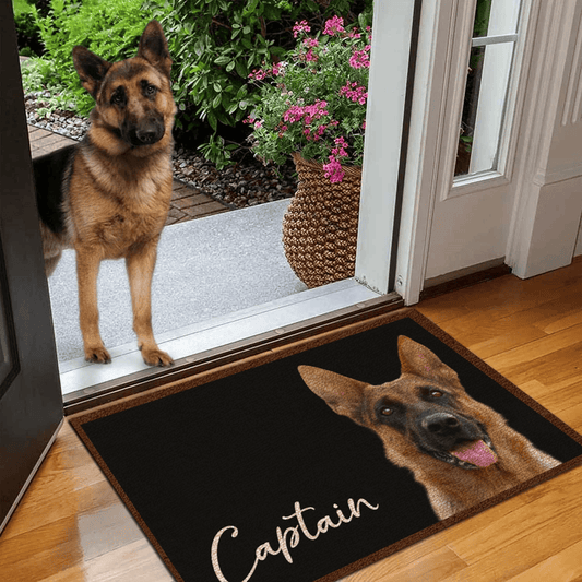 Custom Upload Pet - Food Mat With Photo - Personalized Doormat - Gifts for Birthday, Housewarming, Friend, Dog & Cat Lover, Owner, Pet Dad, Mom