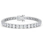Round Lab-Grown Diamond 17.00 Carat 7" Tennis Bracelet in 14K White Gold D VS