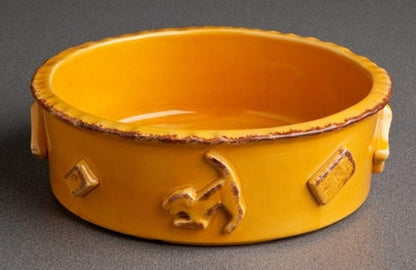 Carmel Ceramica Premium Stoneware Dog Bowl | Family Pet | Kitchen + Metal