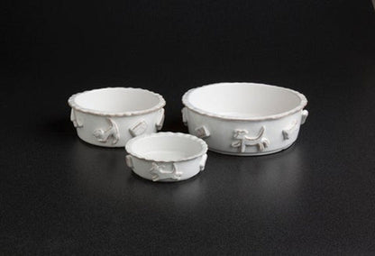 Carmel Ceramica Premium Stoneware Dog Bowl | Family Pet | Kitchen + Metal