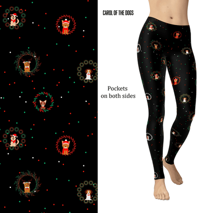 Carol of the Dogs Christmas Leggings