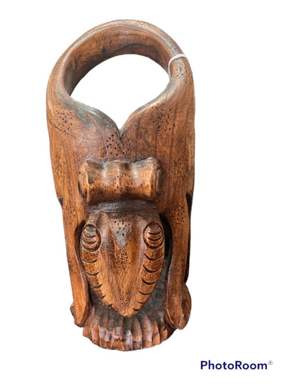 Carved Wine Bottle Holders- 2 Styles, Octopus, Sea Turtle