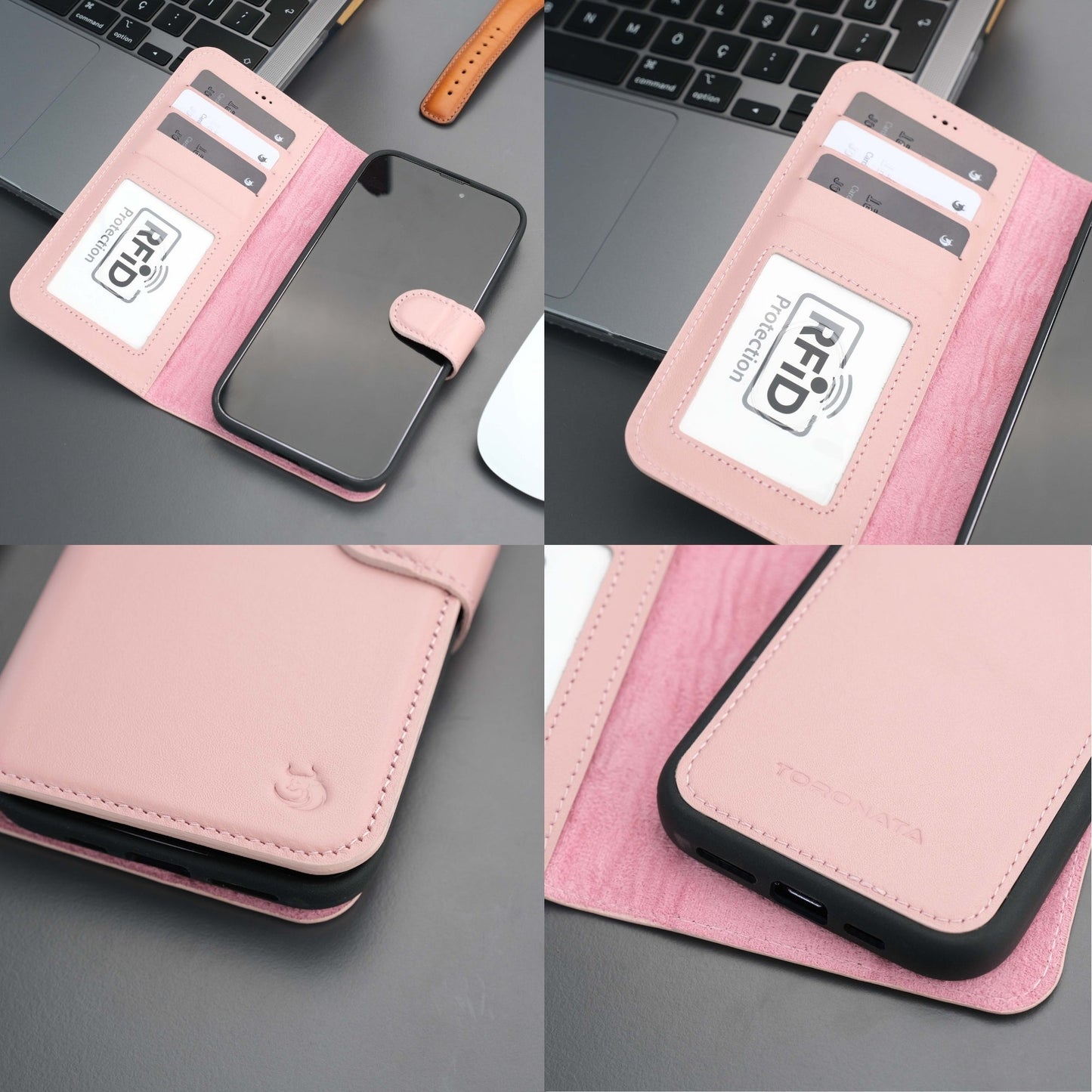 Casper iPhone 16 Pro Wallet Case Leather MagSafe