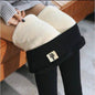 Women’s Thick Fleece Winter Leggings – High Waist Lamb Cashmere Velvet Warm Slim Tights