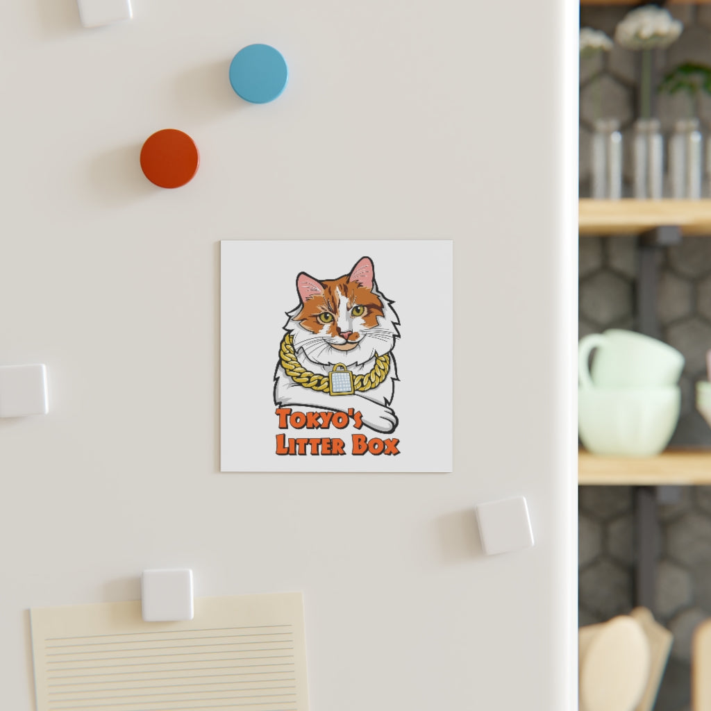 2882HomeDecor Tokyo’s Litterbox Square Magnet