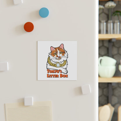 2882HomeDecor Tokyo’s Litterbox Square Magnet
