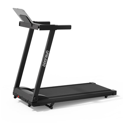 DeerRun A1 Pro Move+ Smart Foldable Treadmill with 6% Incline & NFC | 350Lbs, 10mph, Black