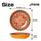 Bohemian Ceramic 8Inch Dinner Plates  Microwave Safe