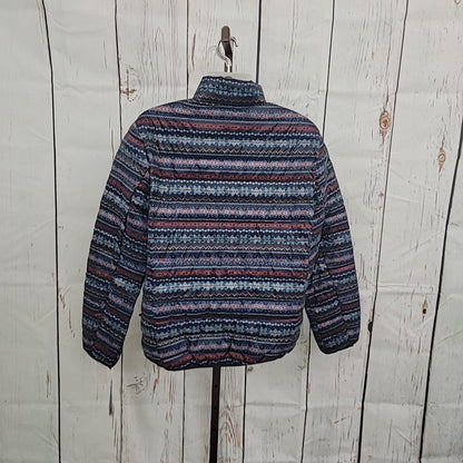 Club Room Size M Blue Red Quilted Packable Puffer Jacket NWT