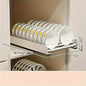 Space-Saving Stainless Steel Dish Rack - Pull-Out Kitchen Organizer | Home Organization | Kitchen + Metal