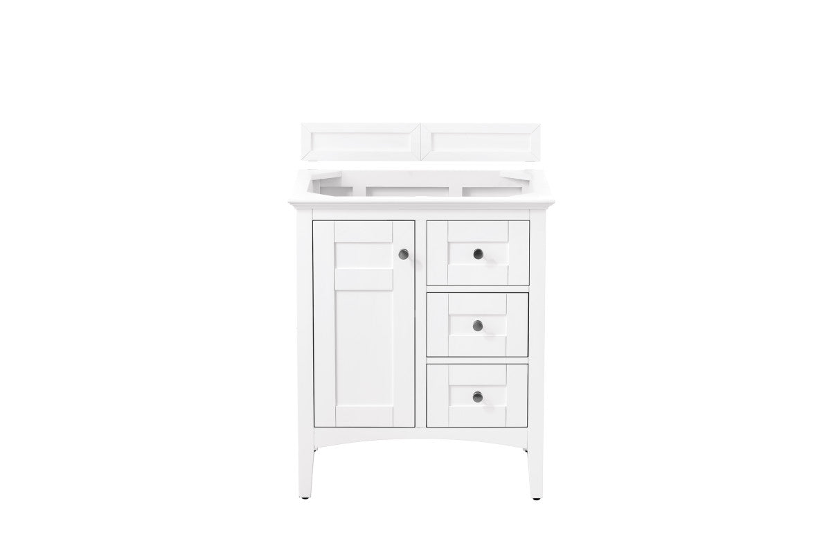 Palisades 30" Single Vanity Cabinet, Bright White