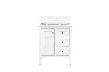 Palisades 30" Single Vanity Cabinet, Bright White