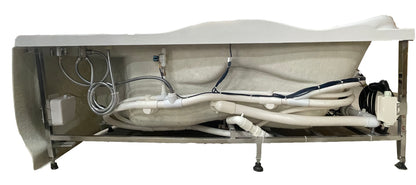 EAGO AM124ETL-R 6 ft Left Drain Corner Acrylic White Whirlpool Bathtub for Two