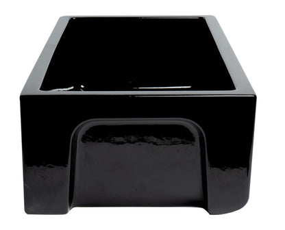 ALFI brand AB3318HS 33" x 18" Reversible Fluted / Smooth Fireclay Farm Sink