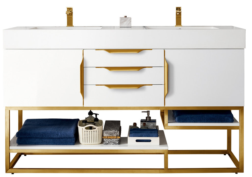 Columbia 59" Double Vanity Cabinet