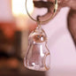 Cat Fur Memorial Keychain Transparent Pet Hair Keepsake Pendant