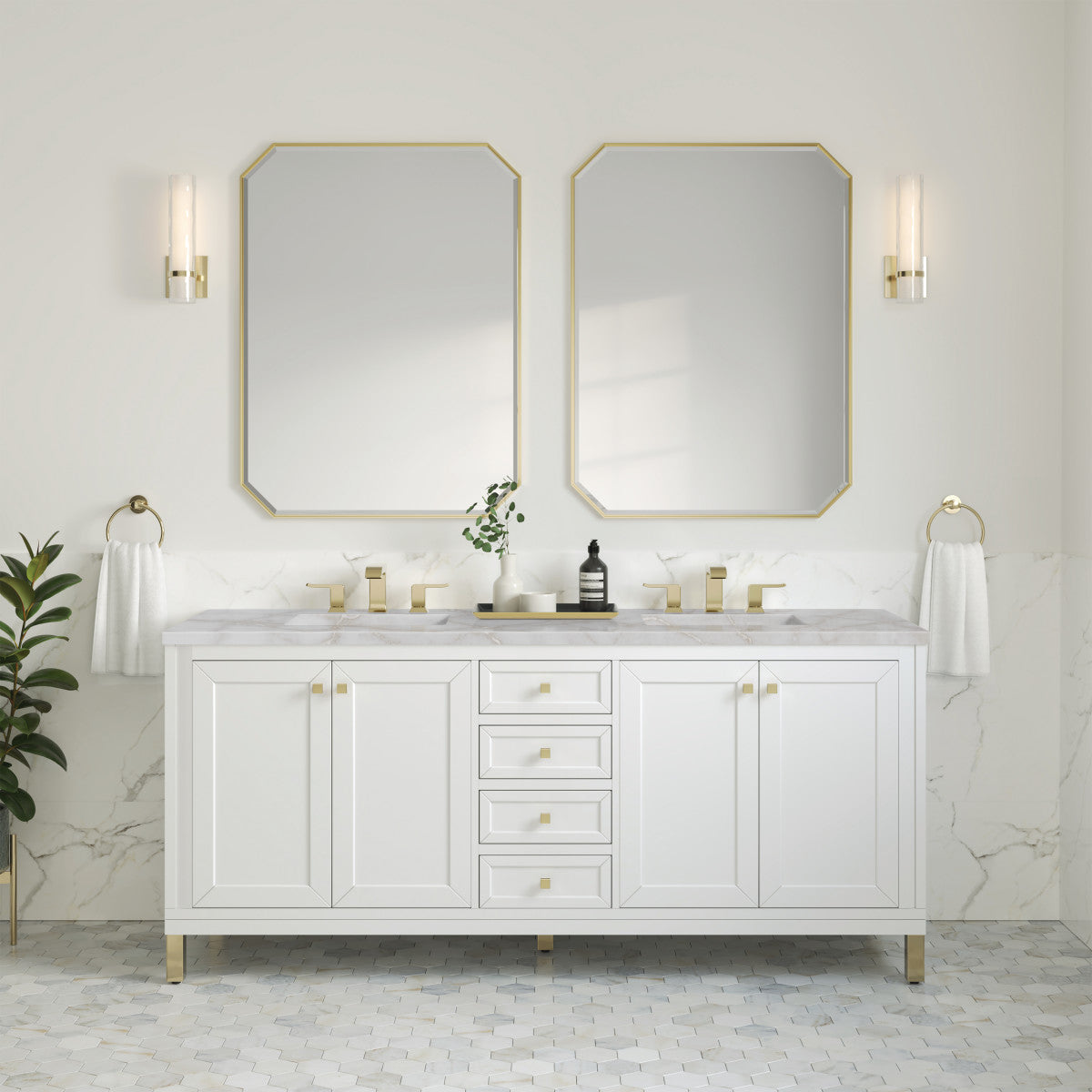 Chicago 72" Double Vanity Cabinet