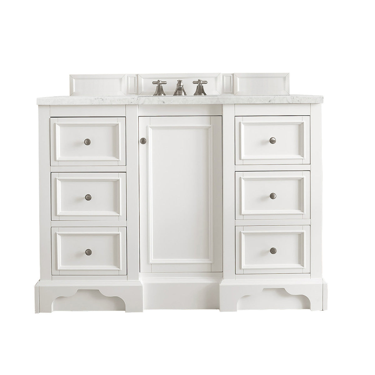 De Soto 48" Single Vanity Cabinet, Bright White