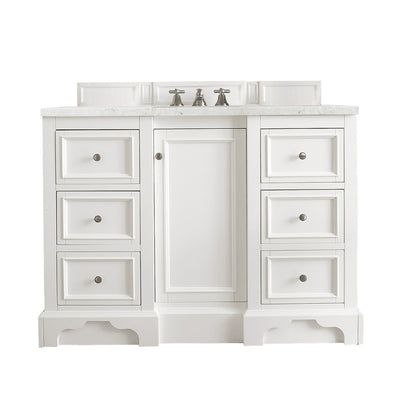 De Soto 48" Single Vanity Cabinet, Bright White