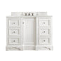 De Soto 48" Single Vanity Cabinet, Bright White