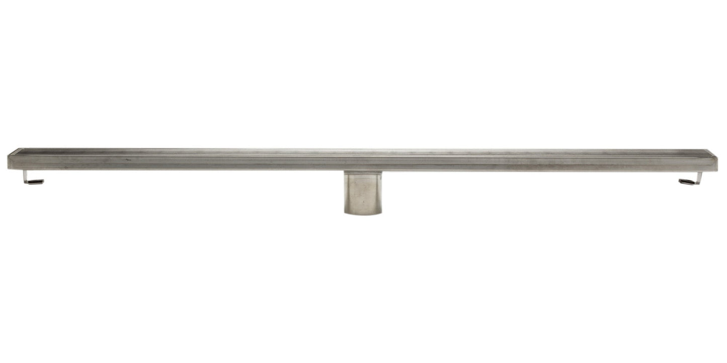 ALFI brand  ABLD36D 36" Modern Stainless Steel Linear Shower Drain with Groove Lines