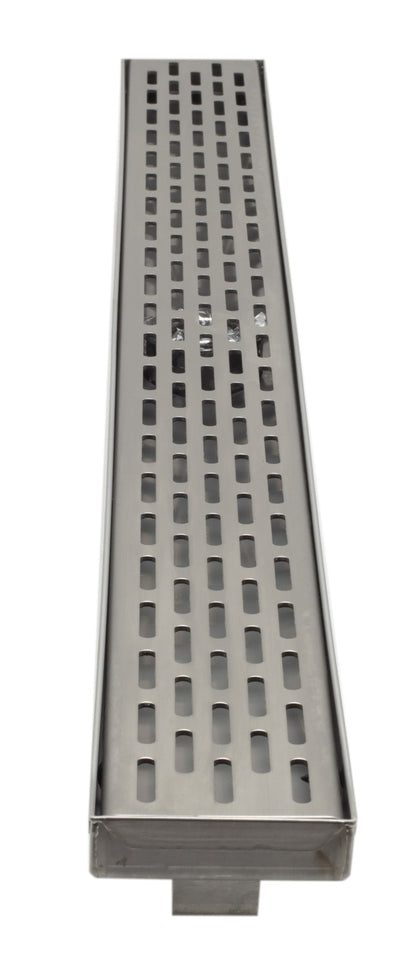 ALFI brand  ABLD36C 36" Modern Stainless Steel Linear Shower Drain with Groove Holes