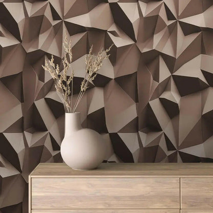 Sculptural Earth Folds Wallpaper