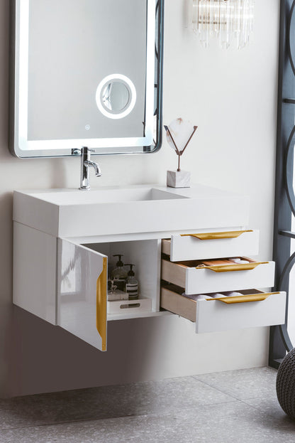 Columbia 36" Single Wall Mount Vanity Cabinet
