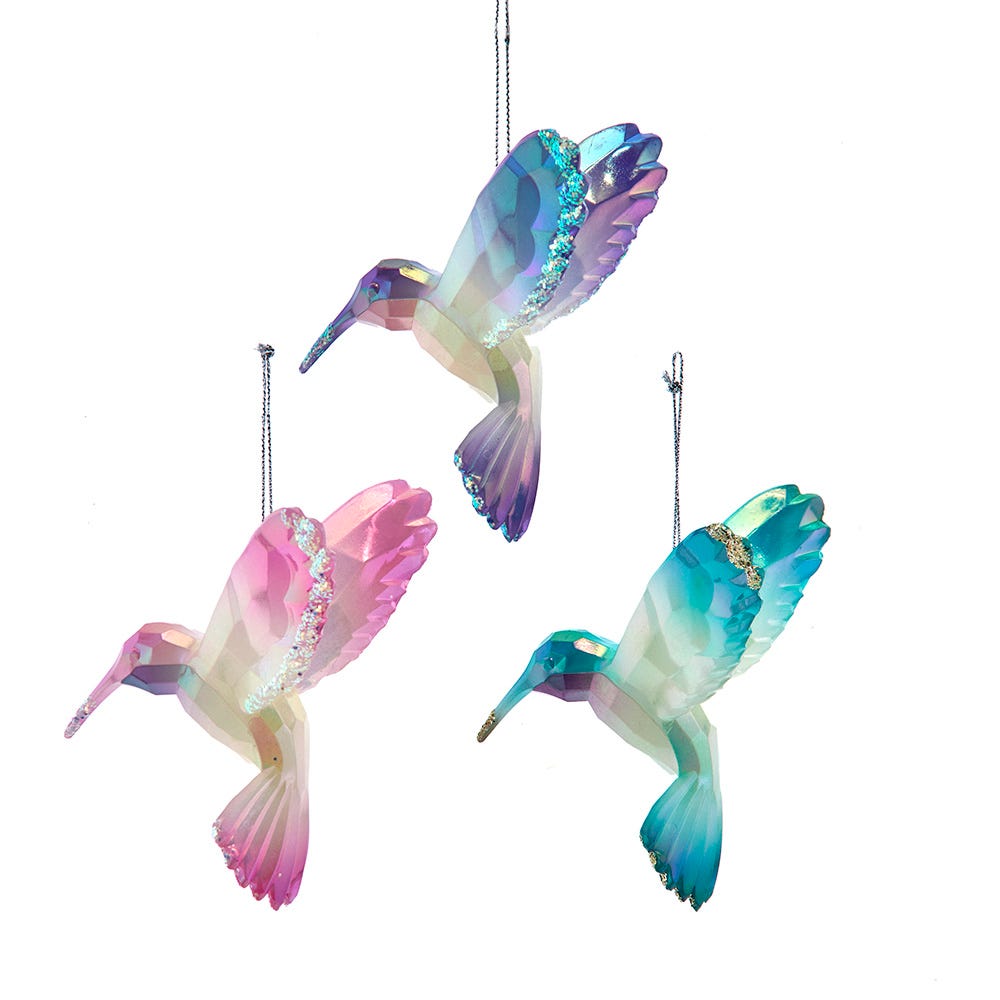 Glow In the Dark Hummingbird Ornament -