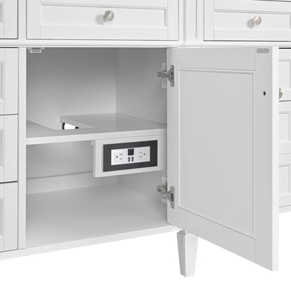 Brittany 84" Double Vanity in Bright White