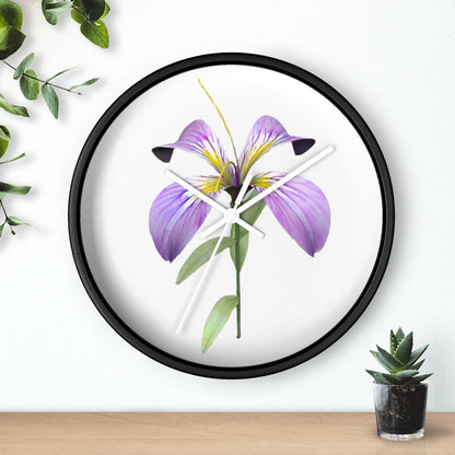 Purple Flower Wall clock