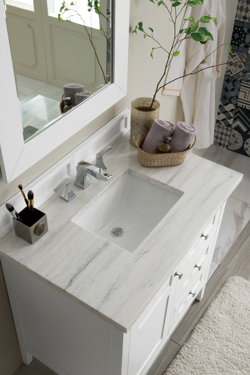 Palisades 36" Single Vanity Cabinet, Bright White