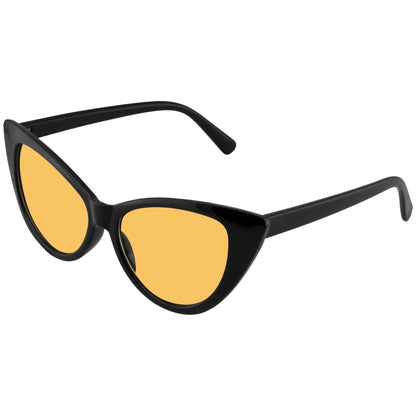 Retro 1990's Black Cat Eye Women's Sunglasses