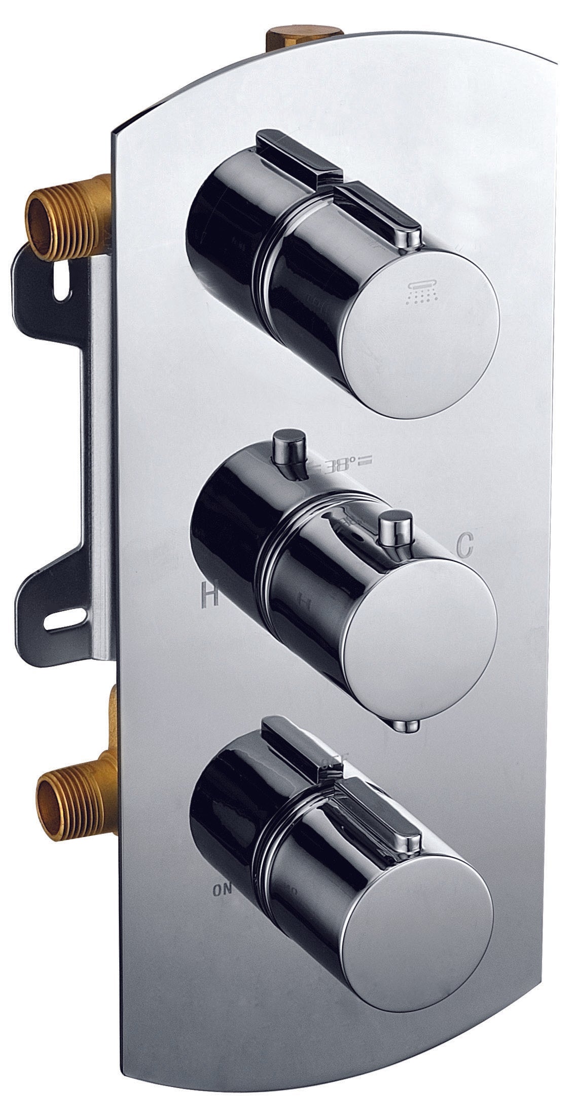 ALFI brand AB3901 Round 2 Way Thermostatic Shower Mixer