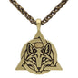Celtic Slavic Fox Trinity Necklace