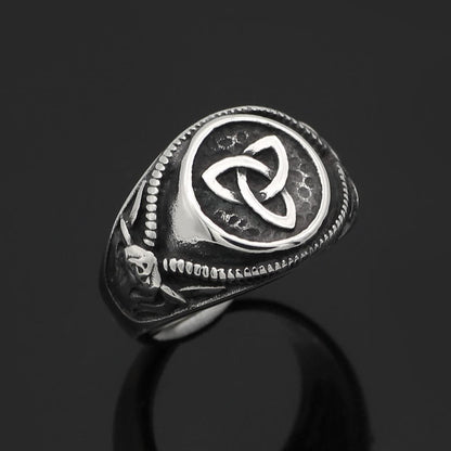 Celtic Triquetra Stainless Steel Ring