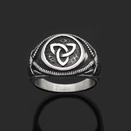 Celtic Triquetra Stainless Steel Ring