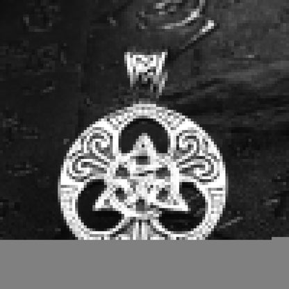 Celtic Triquetra Stainless Steel Pendant Necklace