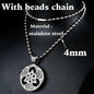 Celtic Triquetra Stainless Steel Pendant Necklace