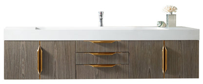 Columbia 72" Single Wall Mount Vanity Cabinet