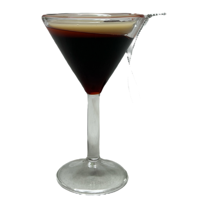 Glass Espresso Martini Ornament