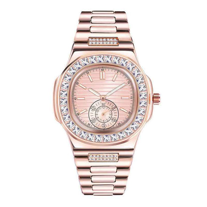 Men's Luxury Diamond Watches - Fashion Alloy Brand Gifts