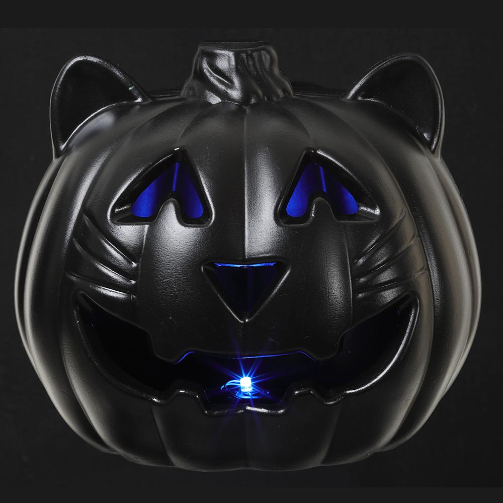 9" Battery Operated Cat With Light Black