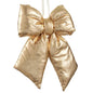 Christmas Carousel Collection - 9.5" Metallic Bow Ornament  Gold